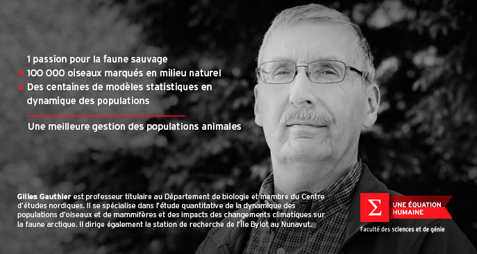 Gilles Gauthier, professeur au Département de biologie